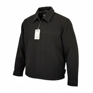 ARJUN Vintage Y2K Black Wool Blend Zip Front Jacket Men's 2XL New with Tags